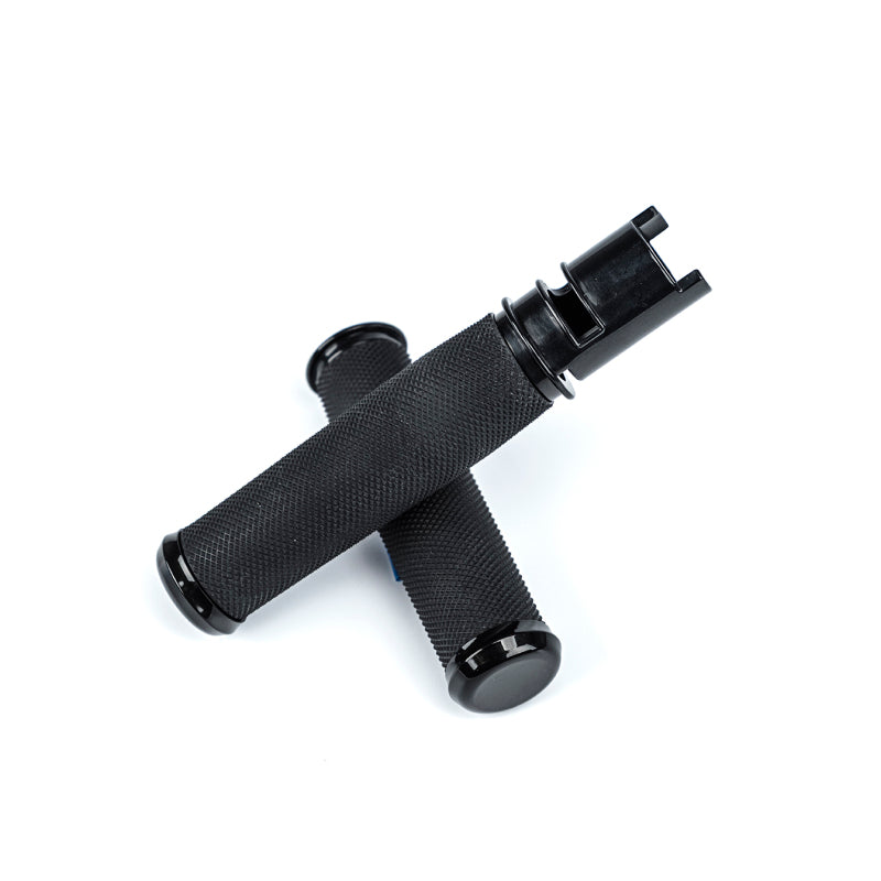 Bikers Choice 485814 - BKC485814 - Bikers Choice Billet Aluminum Black Throttle-By-Wire Contour Grips - Shipped in Europe - Tuningsupply.com