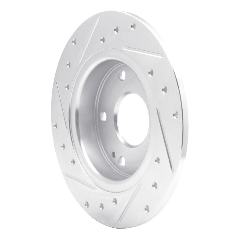 R1 Concepts 631-59059R - RNC631-59059R - R1 16-25 Honda Civic Hatchback Rear Right Drilled & Slotted Silver Brake Rotor - Shipped in Europe - Tuningsupply.com