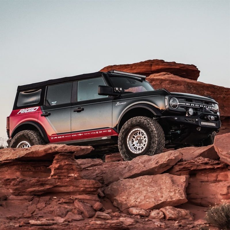 Rigid Industries 411613 - RIG411613 - Rigid Industries Revolve 10in Bar w/Amber Trim Ring - Shipped in Europe - Tuningsupply.com