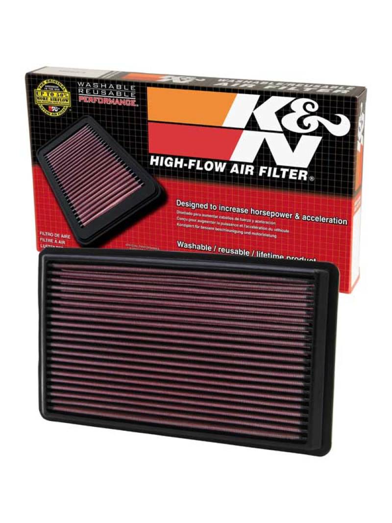 K&N Engineering 33-2232 - KNN33-2232 - K&N 02-07 WRX/STi Drop In Air Filter 11in O/S Length / 6.563in O/S Width / 1.063in Height - Shipped in Europe - Tuningsupply.com
