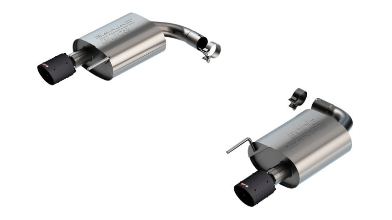 Borla 11986CFBA - BOR11986CFBA - Borla 2024-2025 Ford Mustang Eco Boost 2.3L S-Type Axle Back Exhaust w/ Carbon Fiber Tips - Shipped in Europe - Tuningsupply.com