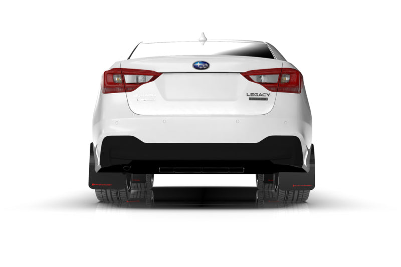 Rally Armor MF64-UR-BLK/BL - RALMF64-UR-BLK/BL - Rally Armor 20-25 Subaru Legacy Black UR Mud Flap w/Blue Logo - Shipped in Europe - Tuningsupply.com