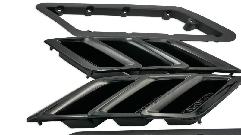 Roush 422326 - RSH422326 - Roush 2015-2023 Roush Mustang Fender Vent Heat Extractors - Gloss Black - Shipped in Europe - Tuningsupply.com