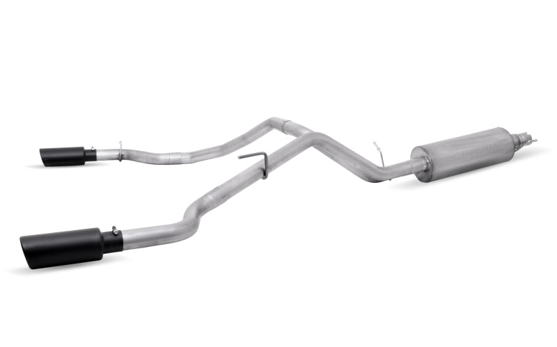 Gibson 69550B - GIB69550B - Gibson 19-22 Ford Ranger Lariat 2.3L 2.5in Cat-Back Dual Sport Exhaust - Black Elite - Shipped in Europe - Tuningsupply.com