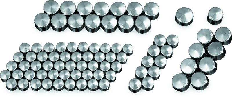 Kuryakyn 2450 - KUR2450 - Kuryakyn Kool Kaps Engine Kit Twin Cam & Evolution Motors Chrome - Shipped in Europe - Tuningsupply.com