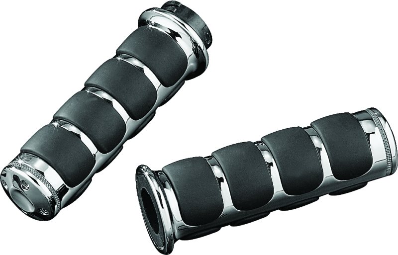 Kuryakyn 6205 - KUR6205 - Kuryakyn ISO Grips Without Throttle Boss Dual Cable Chrome - Shipped in Europe - Tuningsupply.com