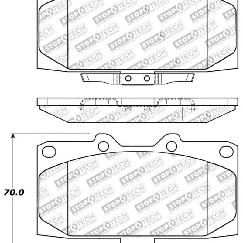 Stoptech 309.11820 - STO309.11820 - StopTech Performance 06-07 Subaru Impreza WRX/WRX STi Front Brake Pads - Shipped in Europe - Tuningsupply.com