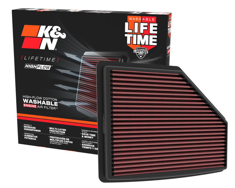 K&N Engineering 33-5119 - KNN33-5119 - K&N 21-22 Acura TLX V6 3.0L Replacement Air Filter - Shipped in Europe - Tuningsupply.com