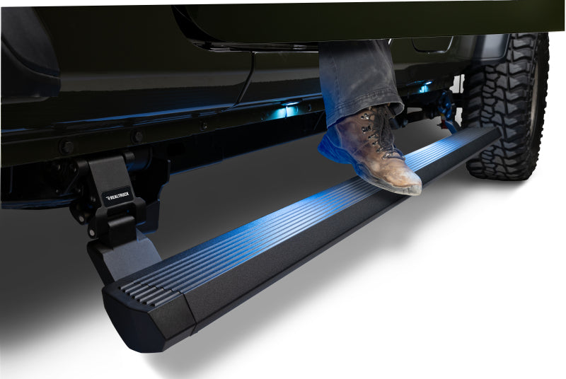 Go Rhino - GOR20451687PC - RealTruck 20-24 Jeep Gladiator CC 4dr VoltStep Electric Running Board Kit (Cut/Drill Req.) - Tex Blk - Shipped in Europe - Tuningsupply.com