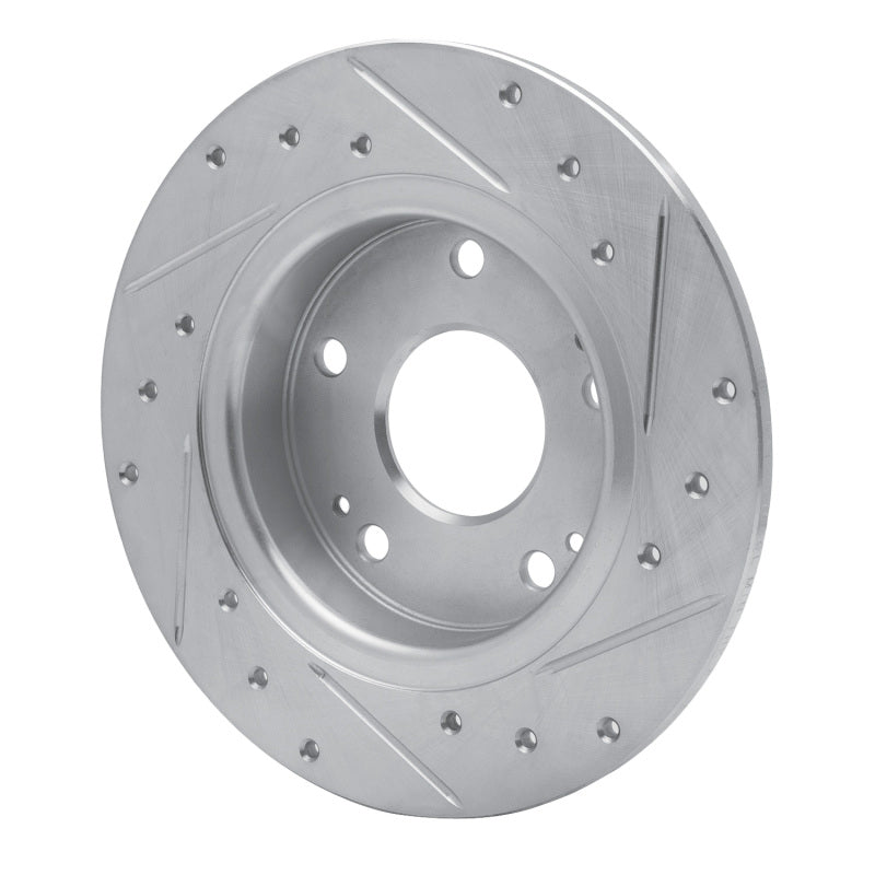 R1 Concepts 631-59059L - RNC631-59059L - R1 16-25 Honda Civic Hatchback Rear Left Drilled & Slotted Silver Brake Rotor - Shipped in Europe - Tuningsupply.com