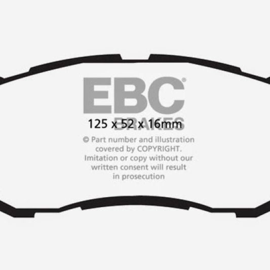 EBC DP22002 - EBCDP22002 - EBC 10+ Ford Fiesta 1.6 (FOR NON-ST/NON-TURBO) Greenstuff Front Brake Pads - Shipped in Europe - Tuningsupply.com