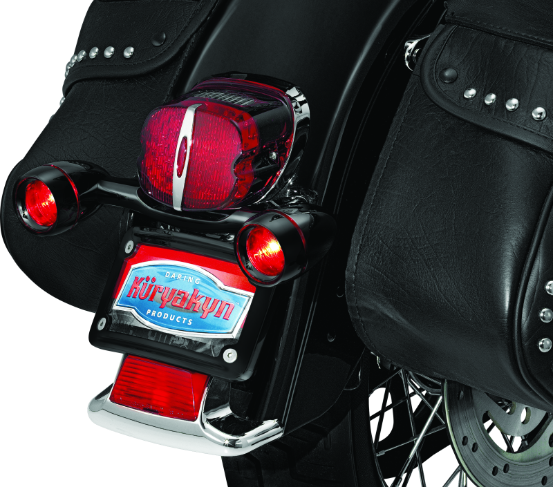 Kuryakyn 5405 - KUR5405 - Kuryakyn Bullet Light Rear Turn Signal Bar Gloss Black - Shipped in Europe - Tuningsupply.com