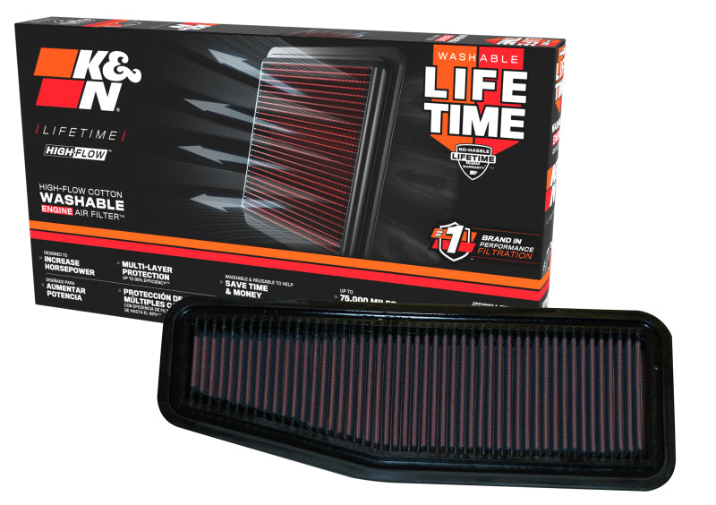 K&N Engineering 33-2216 - KNN33-2216 - K&N 00-06 Toyota Previa / Rav4 2.0L/2.4L Drop In Air Filter - Shipped in Europe - Tuningsupply.com