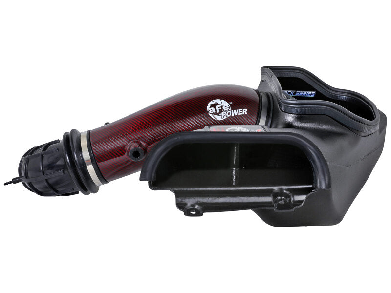 aFe 57-10030KR - AFE57-10030KR - aFe 23-24 Ford F150 Raptor R Supercharged Red Carbon Track Series Air Intake w/ P5R Filter (MOQ 24) - Shipped in Europe - Tuningsupply.com