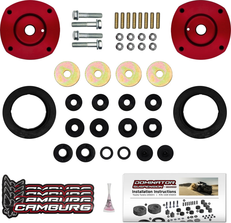Camburg CAM-310203 - CMBCAM-310203 - Camburg 22-24 Toyota Tundra 2wd /4wd Dominator Preload Spacer Kit - Shipped in Europe - Tuningsupply.com