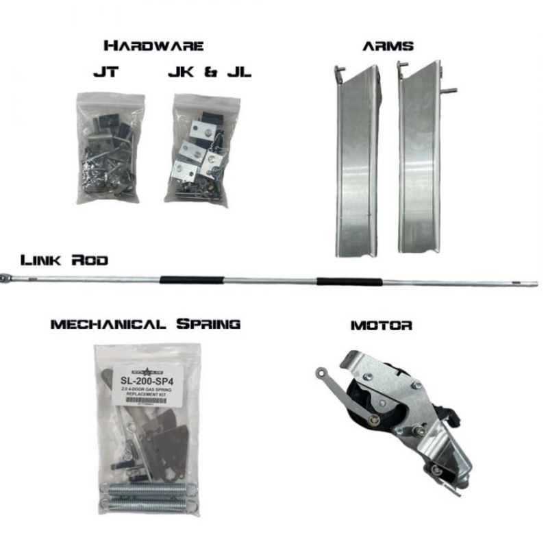 Rock Slide Engineering REBUILD20-081 - RSEREBUILD20-081 - Rock Slide Rebuild Kit for Gen2 Step Sliders - JT 4 Door Driver Side - Shipped in Europe - Tuningsupply.com
