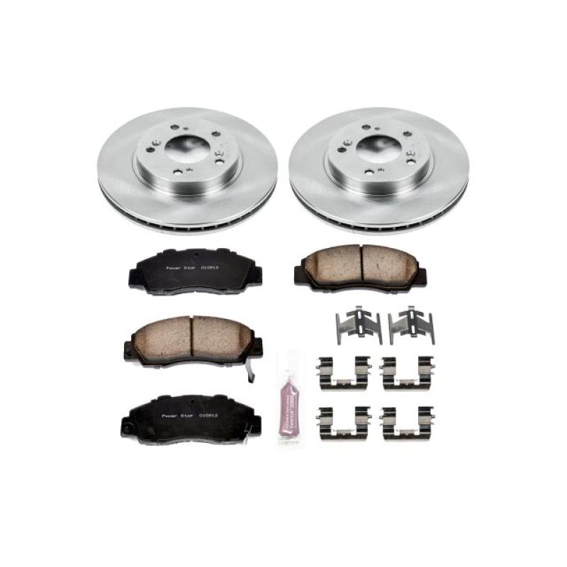 PowerStop KOE704 - PSBKOE704 - Power Stop 97-01 Acura Integra Front Autospecialty Brake Kit - Shipped in Europe - Tuningsupply.com