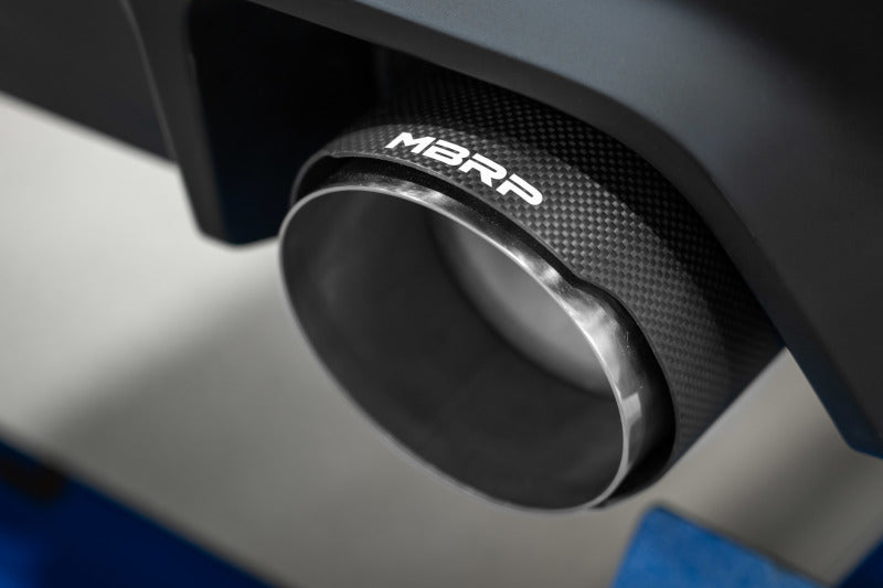 MBRP PS43023CF - MBRPS43023CF - MBRP 2023 Toyota Corolla GR 1.6L T304 SS 3in Cat-Back Dual Split Rear w/ Carbon Fiber Tips - Shipped in Europe - Tuningsupply.com