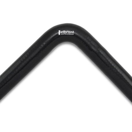 Vibrant 2918 - VIB2918 - Vibrant 4 Ply Reinforced Silicone Elbow Connector - 1in ID x 8in Leg 90 Deg Elbow (BLACK) - Shipped in Europe - Tuningsupply.com