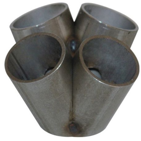 Vibrant 2451 - VIB2451 - Vibrant 4 into 1 SS Turbo Mani Collector for T3 T3/T4 in Flange 48mm Pipe OD 3in tall 72mmx48mm out - Shipped in Europe - Tuningsupply.com