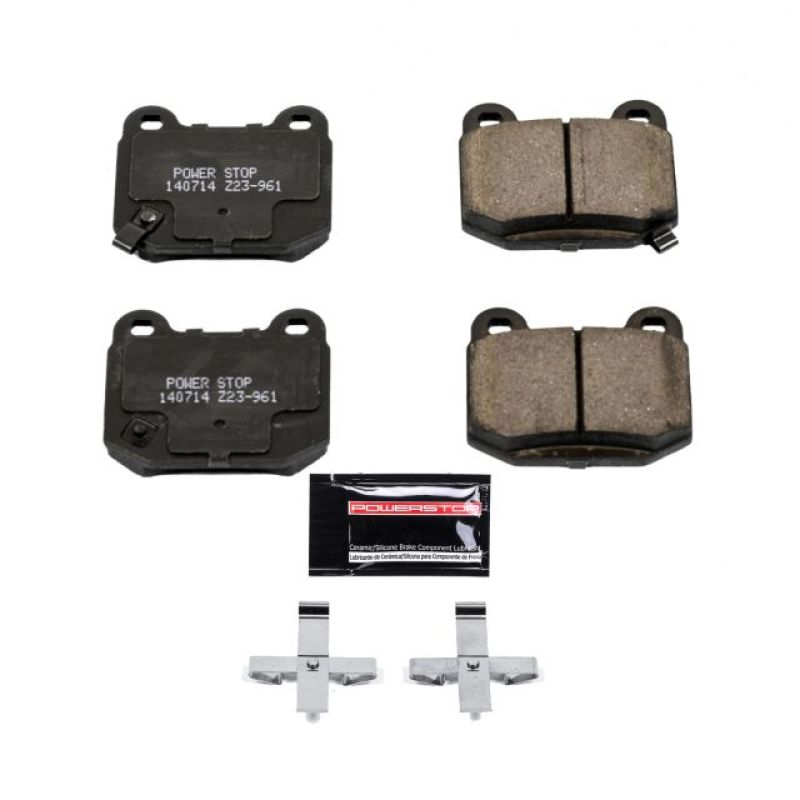PowerStop Z23-961 - PSBZ23-961 - Power Stop 03-05 Infiniti G35 Rear Z23 Evolution Sport Brake Pads w/Hardware - Shipped in Europe - Tuningsupply.com