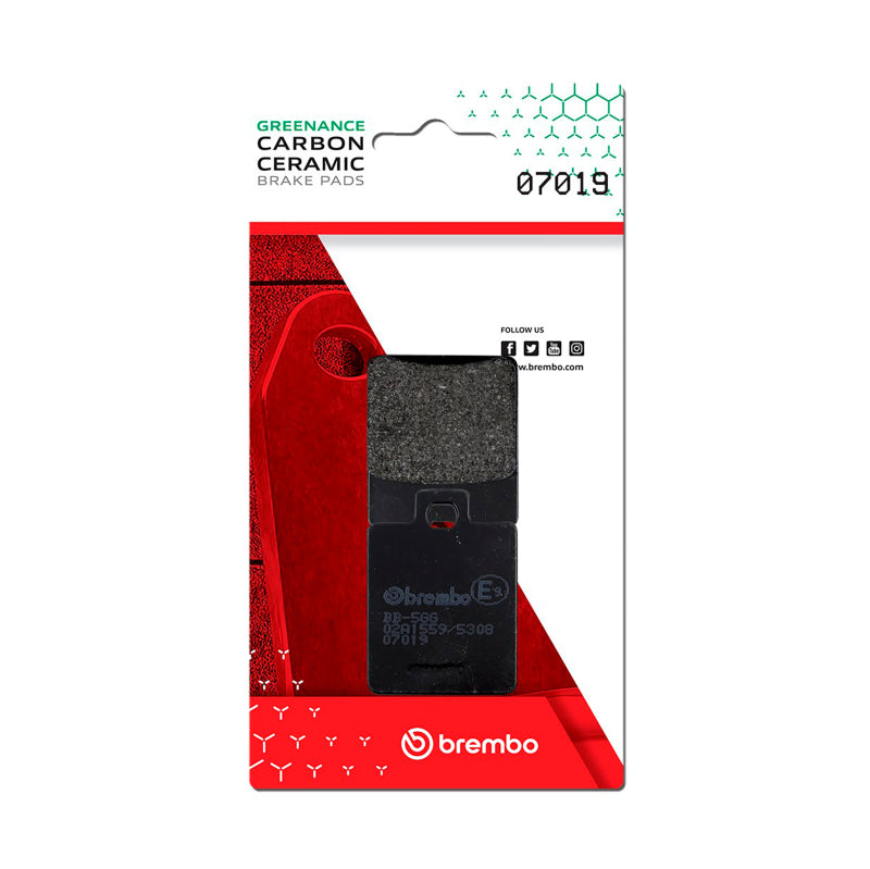 Brembo OE 07019 - BRE07019 - Brembo OE Piaggio Zip Carbon Ceramic Brake Pad - Front - Shipped in Europe - Tuningsupply.com