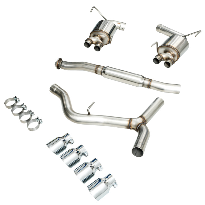 AWE Tuning 3015-42098 - AWE3015-42098 - AWE Tuning 2015+ Subaru WRX VA Sedan Touring Edition Exhaust - Chrome Silver Tips (102mm) - Shipped in Europe - Tuningsupply.com