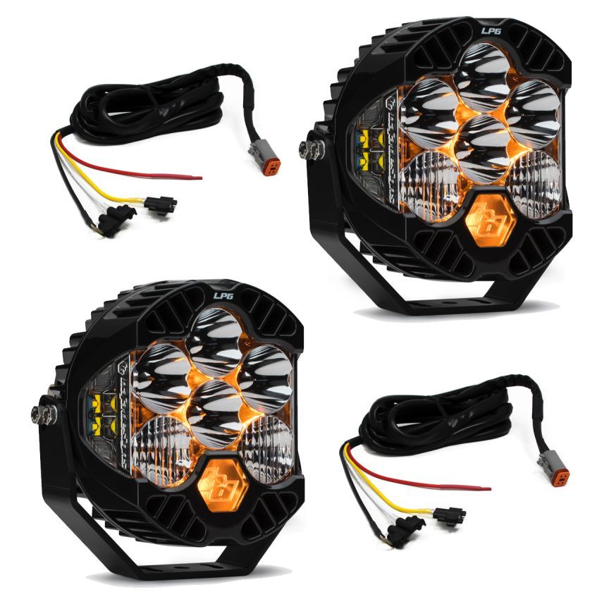 Baja Designs 447671UP - BAJ447671UP - Baja Designs Jeep JL/JT Rubicon Steel Bumper LED Light Kit LP6 w/Upfitter - Shipped in Europe - Tuningsupply.com