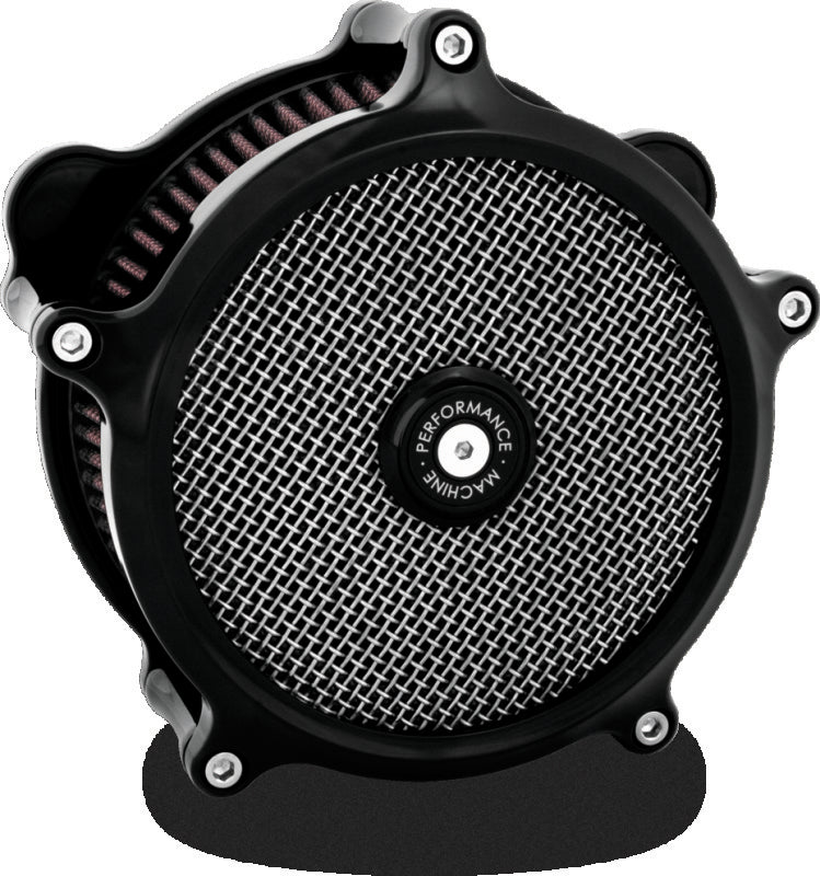 Performance Machine 0206-2139-B - PFM0206-2139-B - Performance Machine Air Cleaner - Black Ano - Shipped in Europe - Tuningsupply.com