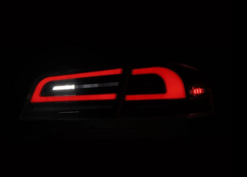 AlphaRex 601130 - ARX601130 - AlphaRex 12-21 Tesla Model S LUXX-Series LED Tail Lights - Black/Red - Shipped in Europe - Tuningsupply.com