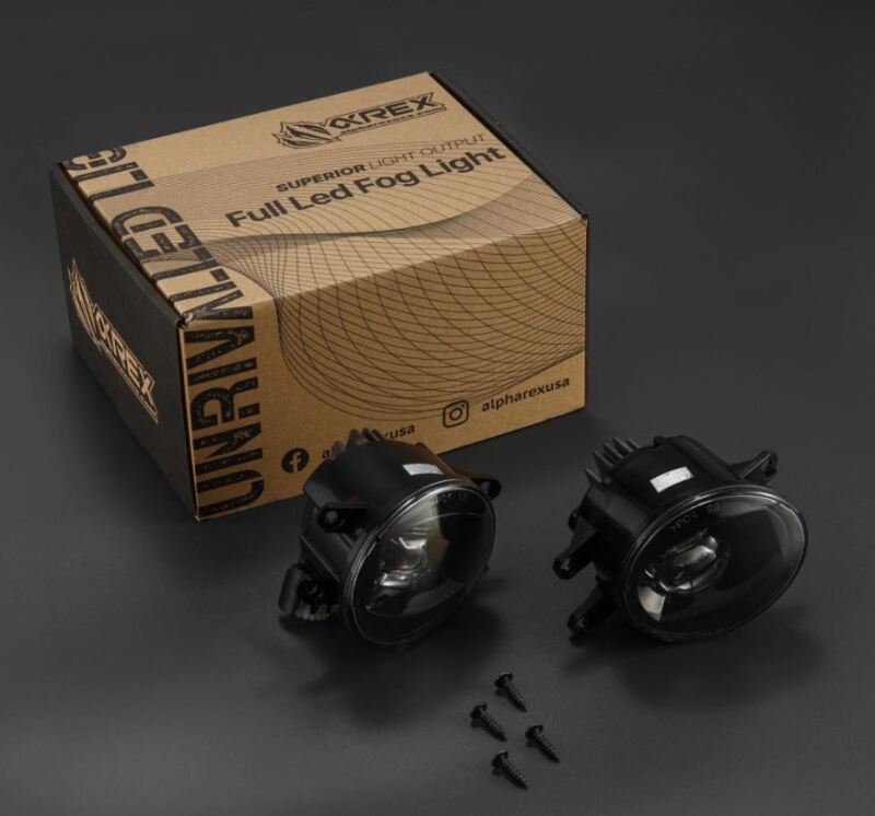 AlphaRex 210001 - ARX210001 - AlphaRex Universal Toyota/Lexus/Scion DoubleTap Dual Color LED Projector Fog Lights - White/Amber - Shipped in Europe - Tuningsupply.com