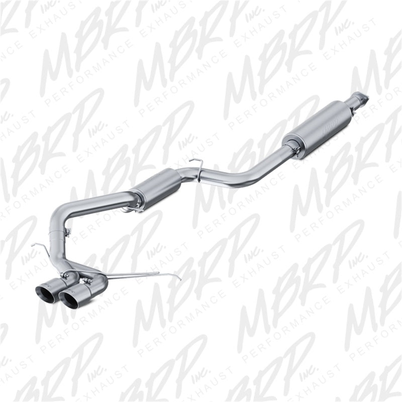 MBRP PS4200AL - MBRPS4200AL - MBRP 13-14 Ford Focus ST 2.0L EcoBoost Dual Center Outlet AL 3in Cat Back - Shipped in Europe - Tuningsupply.com