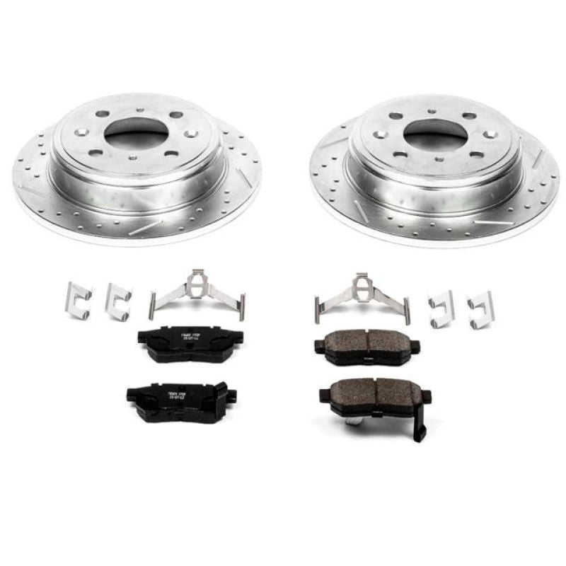 PowerStop K408 - PSBK408 - Power Stop 90-01 Acura Integra Rear Z23 Evolution Sport Brake Kit - Shipped in Europe - Tuningsupply.com