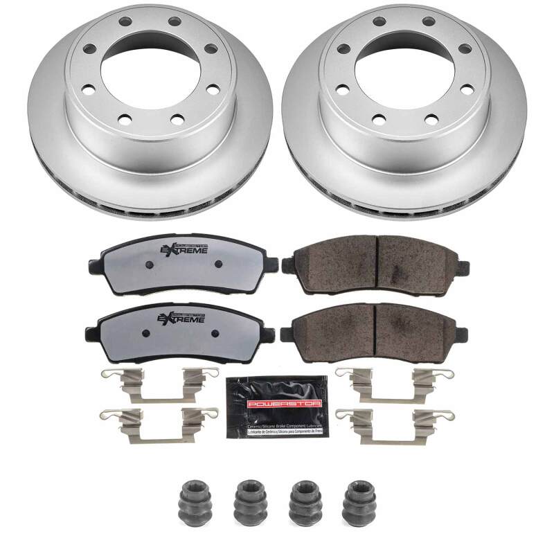 PowerStop CPK1890-36 - PSBCPK1890-36 - Power Stop 00-05 Ford Excursion Rear Z36 Coated Truck & Tow Brake Kit - Shipped in Europe - Tuningsupply.com