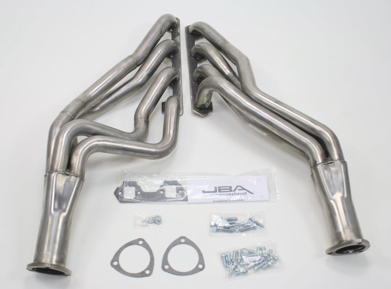 JBA 6610S - JBA6610S - JBA 65-73 Ford Mustang 260-302 SBF 4 Speed C4/C6/AOD 1-3/4in Primary Raw 409SS Long Tube Header - Shipped in Europe - Tuningsupply.com