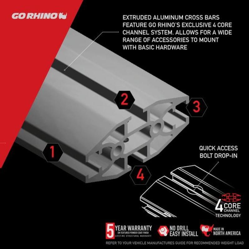 Go Rhino 5935065T - GOR5935065T - Go Rhino SRM 500 Roof Rack - 65in - Shipped in Europe - Tuningsupply.com