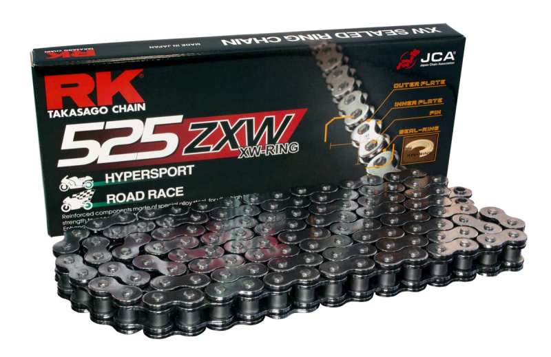 RK Chain BL525ZXW-120 - RKCBL525ZXW-120 - RK Chain BL525ZXW-120L XW-Ring - Black Scale - Shipped in Europe - Tuningsupply.com