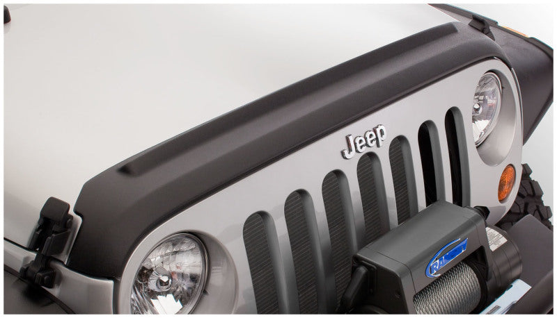 Bushwacker 14061 - BUS14061 - Bushwacker 07-18 Jeep Wrangler (JK) / (JK) Unlimited Trail Armor Hood Guard - Black - Shipped in Europe - Tuningsupply.com