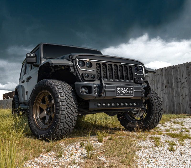 ORACLE Lighting 5883-001 - ORL5883-001 - ORACLE Lighting 2019+ Jeep Wrangler JL Skid Plate w/ Integrated LED Emitters - Clear - Shipped in Europe - Tuningsupply.com