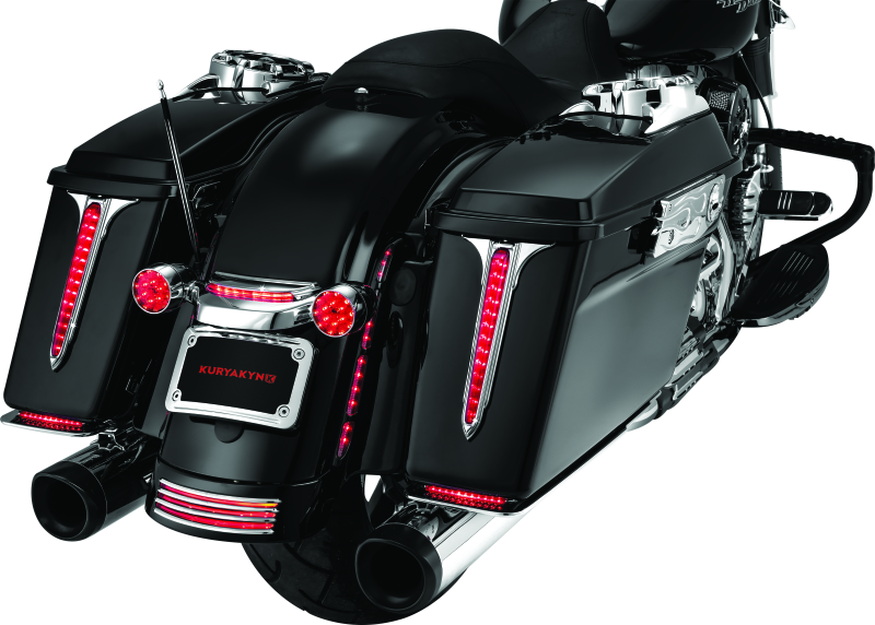 Kuryakyn 3157 - KUR3157 - Kuryakyn Curved License Plate Mount Chrome - Shipped in Europe - Tuningsupply.com