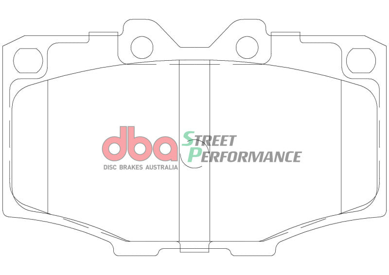 DBA DB288SP - DBADB288SP - DBA 83-90 Toyota Land Cruiser SP Performance Front Brake Pads - Front - Shipped in Europe - Tuningsupply.com