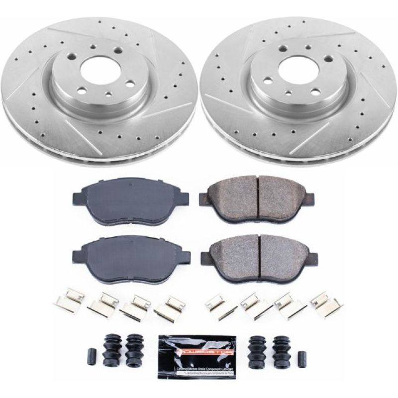 PowerStop K6426 - PSBK6426 - Power Stop 12-18 Fiat 500 Front Z23 Evolution Sport Brake Kit - Shipped in Europe - Tuningsupply.com