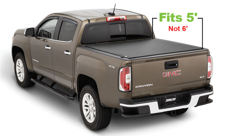 Tonno Pro LR-1085 - TNPLR-1085 - Tonno Pro 15-19 Chevy Colorado 5ft Fleetside Lo-Roll Tonneau Cover - Shipped in Europe - Tuningsupply.com
