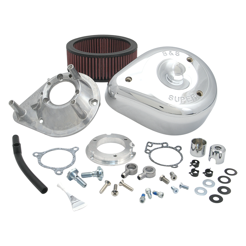 S&S Cycle 106-2091 - SSC106-2091 - S&S Cycle 08-17 Tri-Glide/CVO Stock-Bore Throttle By Wire Models Teardrop Air Cleaner Kit - Chrome - Shipped in Europe - Tuningsupply.com