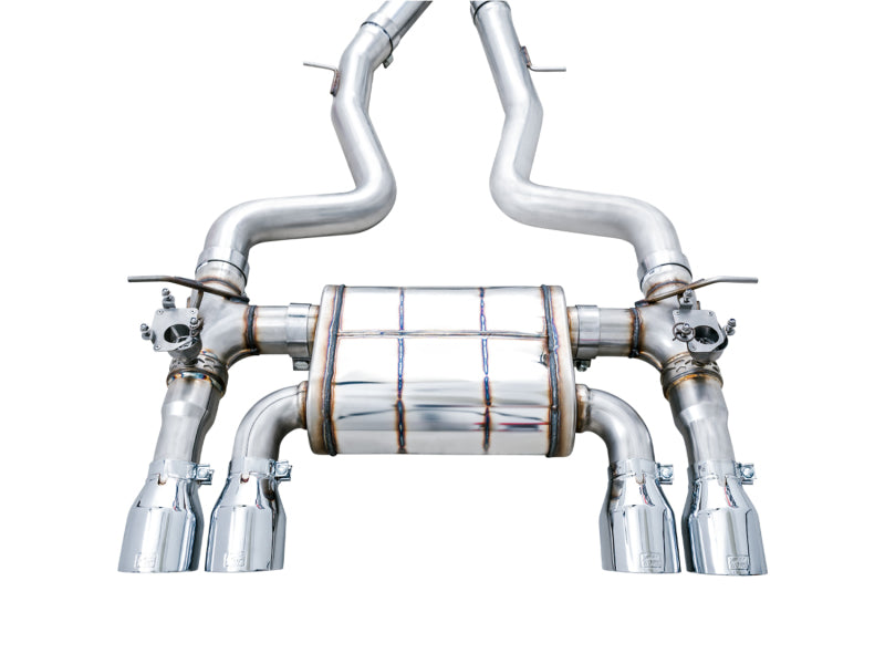AWE Tuning 3025-42070 - AWE3025-42070 - AWE Tuning BMW F8X M3/M4 SwitchPath Catback Exhaust - Chrome Silver Tips - Shipped in Europe - Tuningsupply.com