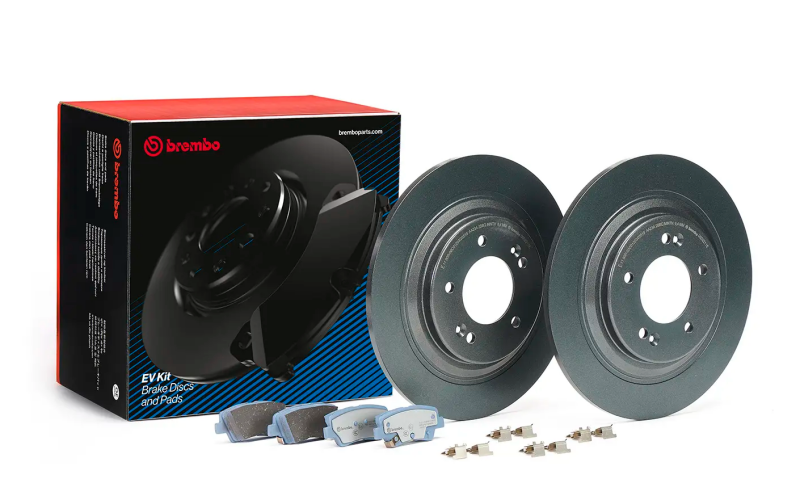 Brembo OE KT08015 - BREKT08015 - Brembo OE 19-23 Hyundai Kona Electric/19-22 Kia Niro EV/19-23 Soul EV EV Brake Kit - Rear - Shipped in Europe - Tuningsupply.com