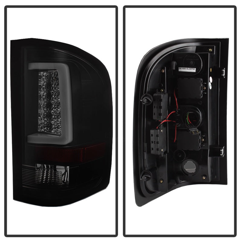 SPYDER 5084095 - SPY5084095 - Spyder 07-13 Silverado (Will Not Work w/2010 921 Bulb)V3 Tail Lights Blk Smk ALT-YD-CS07V3-LBLED-BSM - Shipped in Europe - Tuningsupply.com