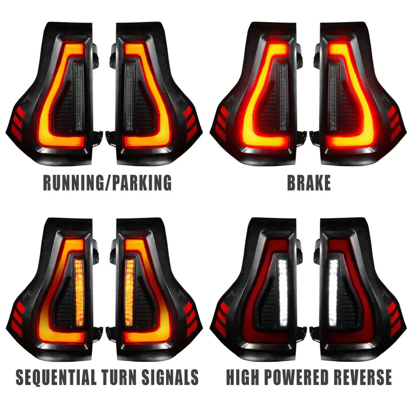 ORACLE Lighting 5931-504-T - ORL5931-504-T - Oracle 10-23 Lexus GX460 and Toyota Prado Flush Lensless LED Tail Lights - Black Series - Shipped in Europe - Tuningsupply.com