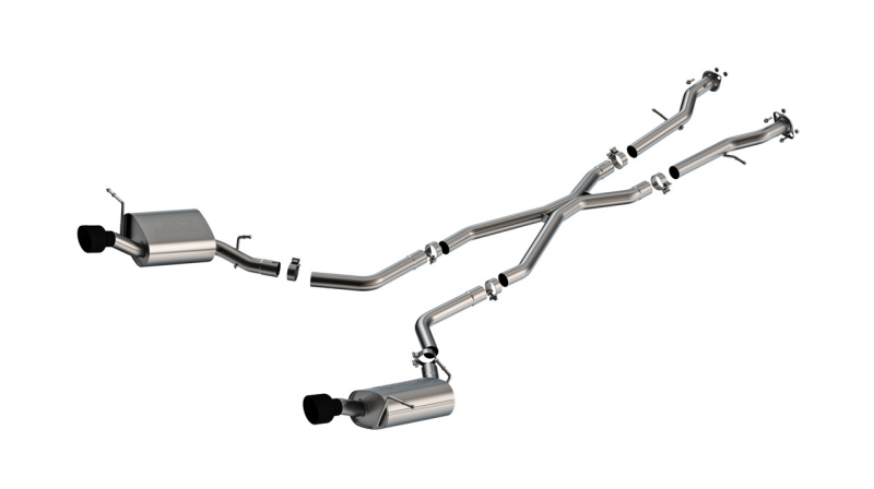 Borla 140449CB - BOR140449CB - Borla 11-25 Dodge Durango 3.6L V6/5.7L V8 2+4WD S-Type Catback Exhaust - 4.5in Ceramic Black Tips - Shipped in Europe - Tuningsupply.com