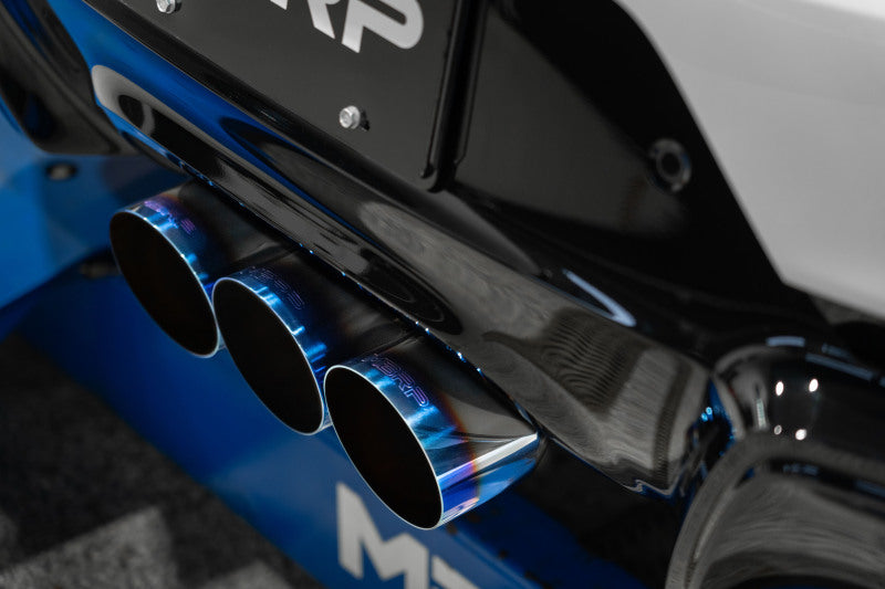 MBRP PS49043BE - MBRPS49043BE - MBRP 2024+ Acura Integra Type-R T304 SS 3in Cat-Back Triple Center Outlet Exhaust w/Burnt Tips - Shipped in Europe - Tuningsupply.com